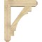 Ekena Millwork Merced Craftsman Rough Sawn Bracket w/ Offset Brace, Douglas Fir, 8"W x 32"D x 40"H BKT0806X32X40MRC04RDF - alternate 4